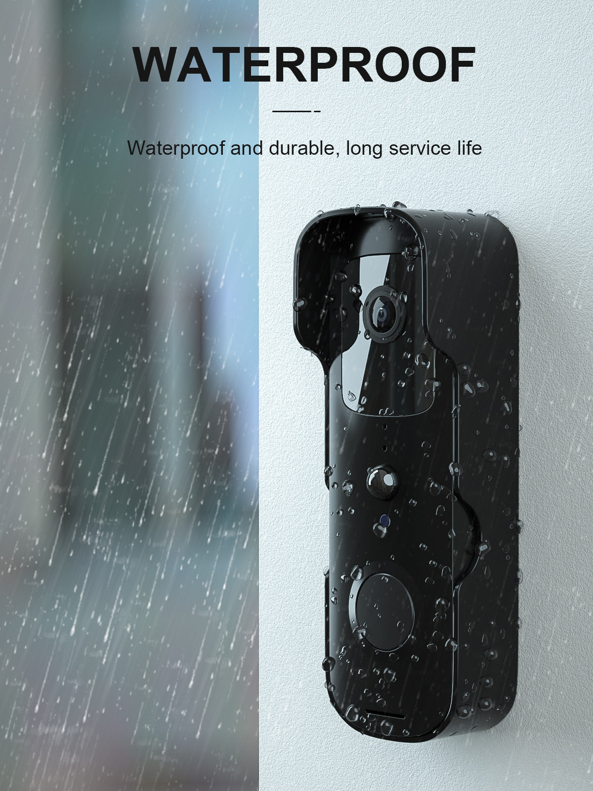 Auravis doorbell night vision view with 50 meter infrared range